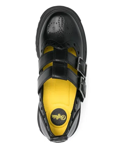 Buffalo Aspha Jane Heart Brogues In Black