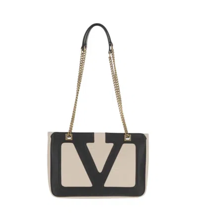 Valentino Viva Superstar Small Two-tone Leather Shoulder Bag