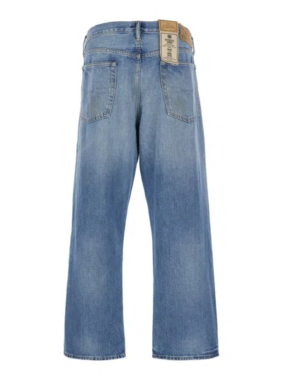 Polo Ralph Lauren Blue Jeans With Five-pocket Design And Logo Patch On The Back