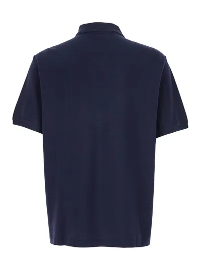 Polo Ralph Lauren Blue Polo With Classic Collar And Maxi Pony Logo On The Front