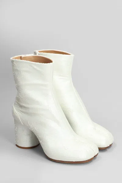 Maison Margiela Women's White Leather Ankle Boots