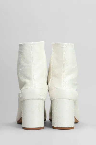 Maison Margiela Women's White Leather Ankle Boots