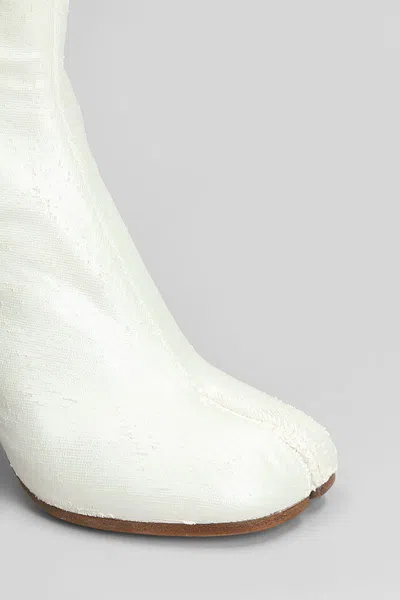 Maison Margiela Women's White Leather Ankle Boots