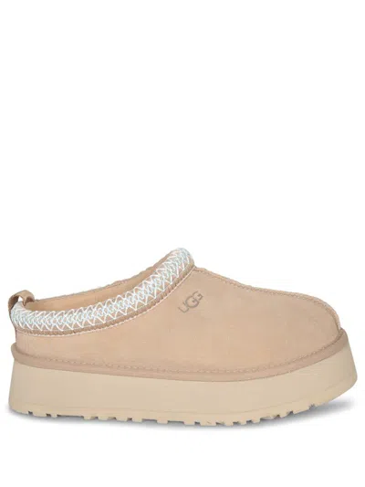Ugg Sand Slipper With Logo Embroidery