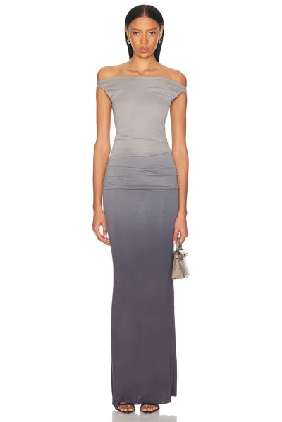 Aya Muse Hali Gradient-effect Dress In Gray