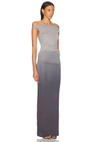 Aya Muse Hali Gradient-effect Dress In Gray