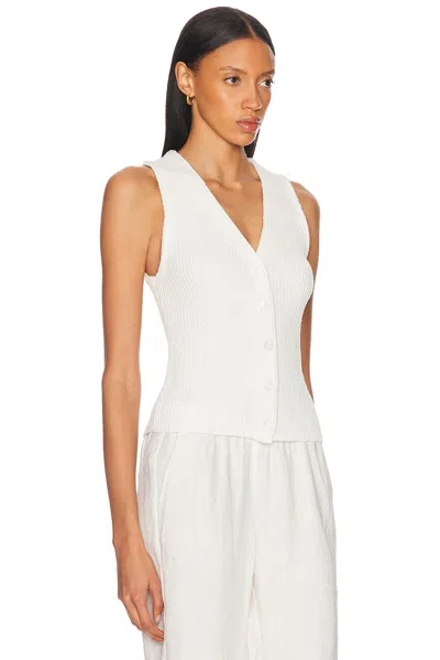 Enza Costa Boucle Knit Vest
