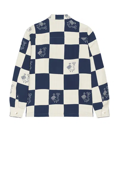 Harago Patchwork Embroidered Shirt