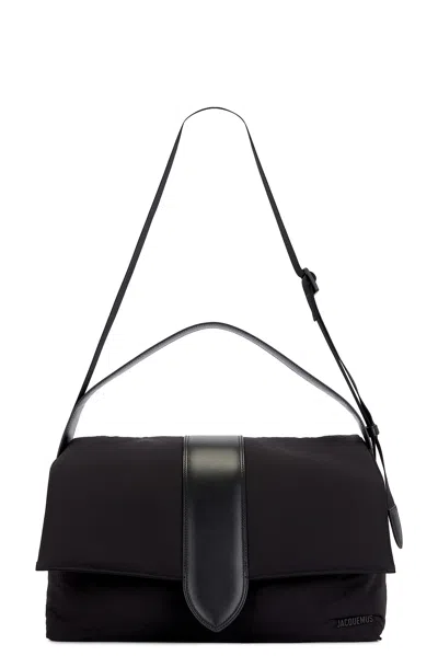 Jacquemus The Messenger Bambino Bag With Adjustable Shoulder Strap In Black