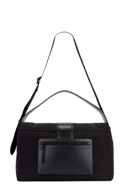 Jacquemus The Messenger Bambino Bag With Adjustable Shoulder Strap In Black