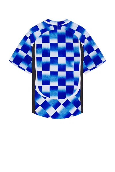 Le Pere Blue Torn Jersey In Print