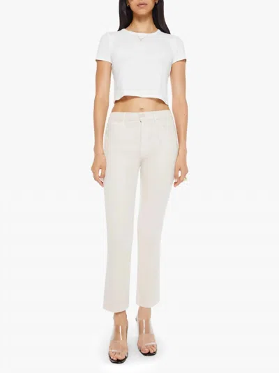 Mother Skinny Fit Buttoned Trousers
