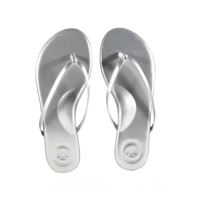 Solei Sea Women's Indie Sandal In Metallic Soft Silver