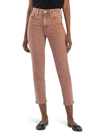 Kut From The Kloth Reese High Rise Ankle Straight Leg In Coffee