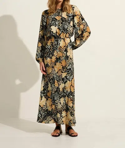 Auguste The Label Sorrel Midi Dress In Yellow Floral
