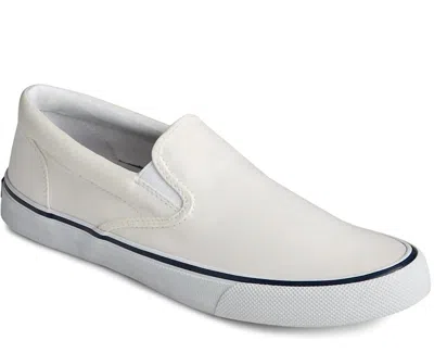 Sperry Men Striper Ii Slip On Sneakers In White