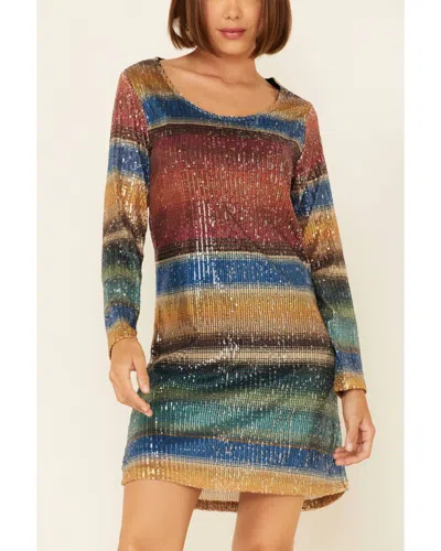 Tasha Polizzi Sequin Lilianna Mini Dress In Multi