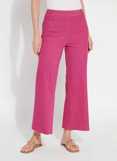 Lyssé No Side Seam Wide Leg Pant In Radiant Magenta