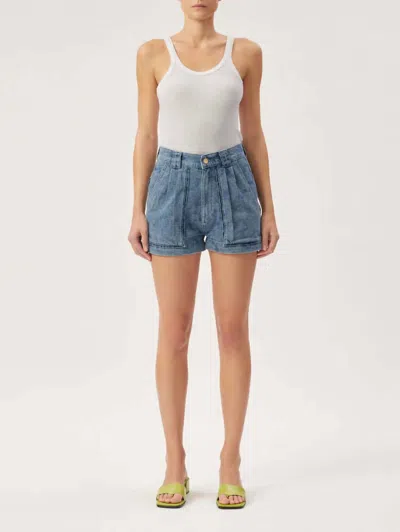 Shop Dl1961 - Women's Marie Denim High Rise Shorts In Atlas Laser