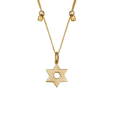 Livy Star Of David Necklace In Gold On Gold