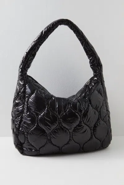 Free People Surplus Shine Carryall Tote Bag In Black Patent