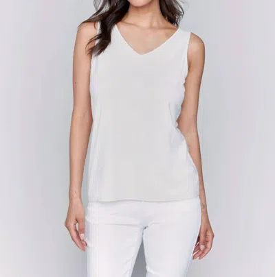 Charlie B Reversible Bamboo Cami Top In Greige