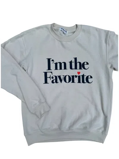 Suburban Riot I'm The Favorite Sweatshirt In White