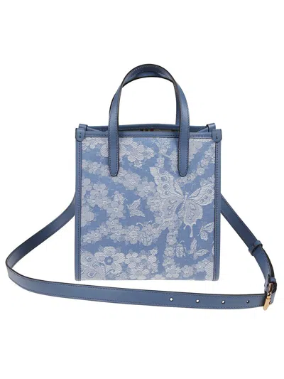 Etro Small Denim Love Trotter Bag With Pegaso Symbol