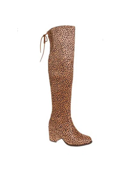 Pierre Dumas Women's Cheetah Knee Boots In Cheetah Print