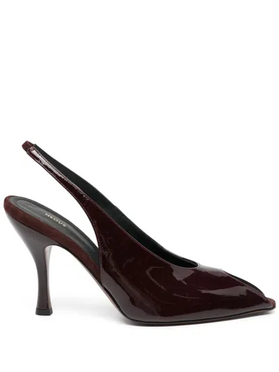 Neous 90mm Hamal Pumps In Burgundy