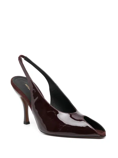Neous 90mm Hamal Pumps In Burgundy
