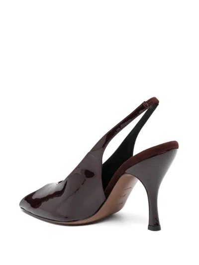 Neous 90mm Hamal Pumps In Burgundy