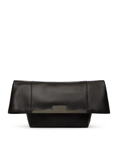 Max Mara Large Clutch In Natural Leather