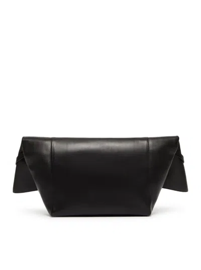 Max Mara Large Clutch In Natural Leather