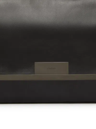 Max Mara Large Clutch In Natural Leather