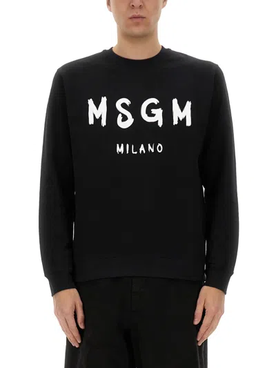Msgm Logo-printed Crewneck Sweatshirt
