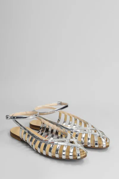 Anna F Flat Sandals . Woman Color Silver