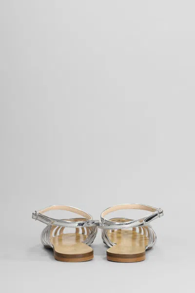 Anna F Flat Sandals . Woman Color Silver
