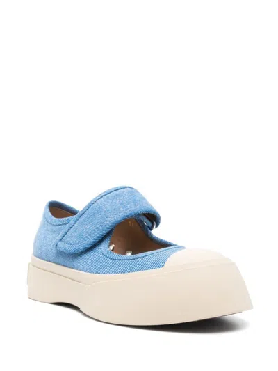 Marni Denim Sneakers In Blue
