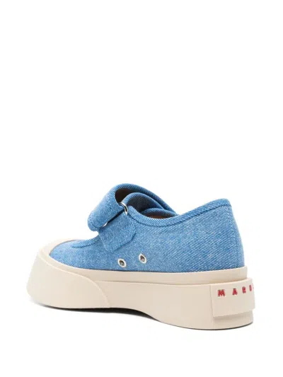 Marni Denim Sneakers In Blue
