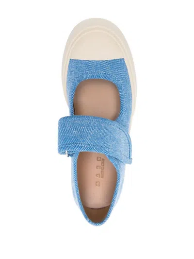 Marni Denim Sneakers In Blue