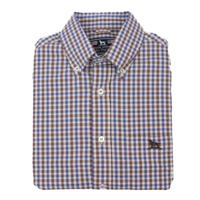 Over Under Men's High Bluff Button Down Shirt In Blue Multi