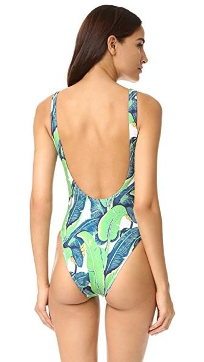 Shop Chrldr Banana Leaf One Piece In White