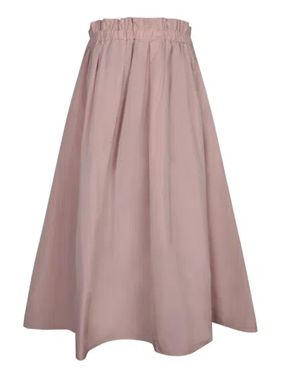 Herno Flared Pink Midi Skirt New Techno