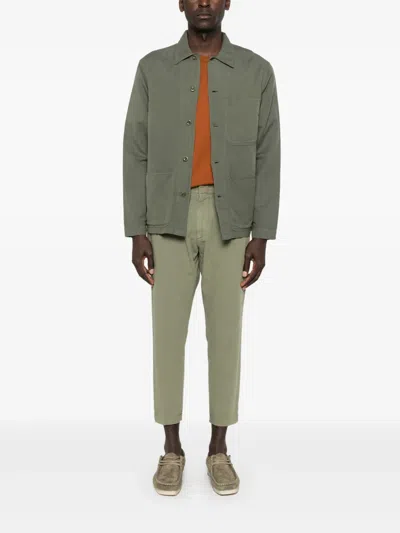 Polo Ralph Lauren Olive Green Shirt With Patch Pockets