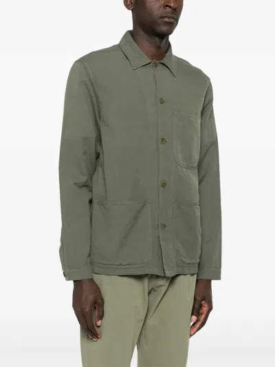 Polo Ralph Lauren Olive Green Shirt With Patch Pockets