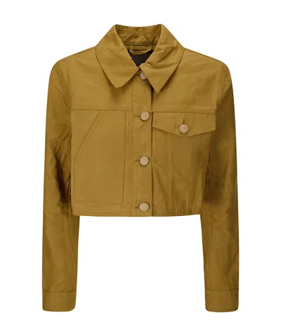 Cecilie Bahnsen Gracie Jacket Ripstop Cotton Ochre