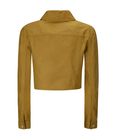 Cecilie Bahnsen Gracie Jacket Ripstop Cotton Ochre