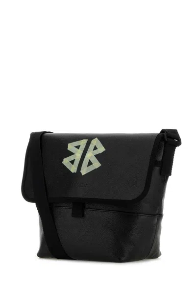Balenciaga Black Leather Explorer Crossbody Bag