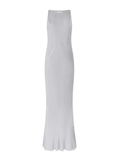 Pinko Nelson Viscose And Metallised Fibre Long Dress